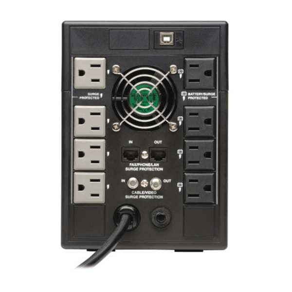 Tripp Lite UPS System, 1.3kVA, Line Interactive, Out: 120V AC In: 120V AC - SMART1300LCDT