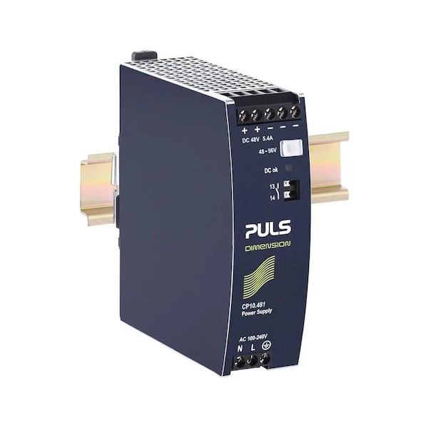 Puls DIN rail power supplies for 1-phase system, 48 V, 5.4 A - CP10.481