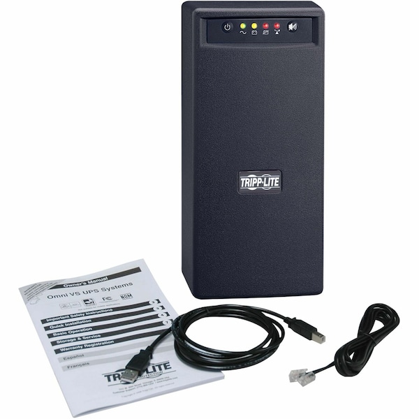 Tripp Lite UPS System, 1kVA, Line Interactive, Out: 110/115/120V AC In: 120V AC - OMNIVS1000