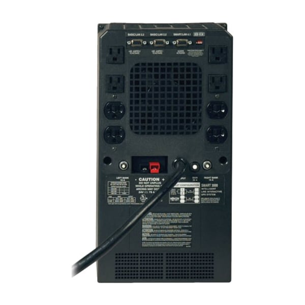 Tripp Lite UPS System, 3kVA, Line Interactive, Out: 110/115/120V In: 120V AC - SMART3000NET