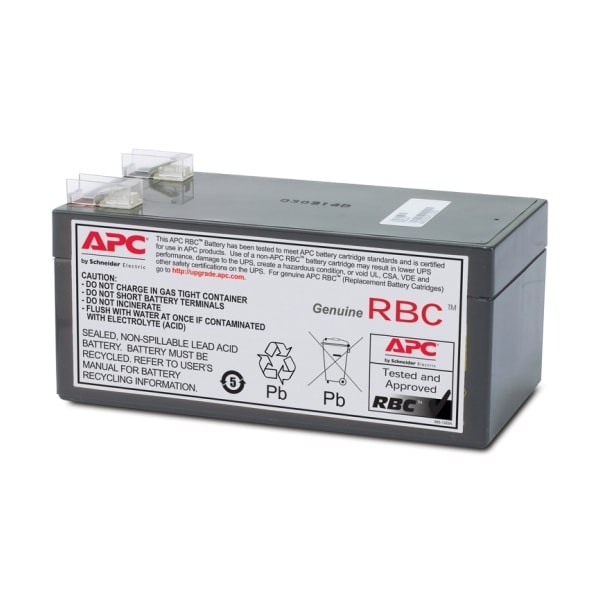 Apc UPS Battery, APC UPS, 12V DC, 3 Ah, Connectors - RBC47