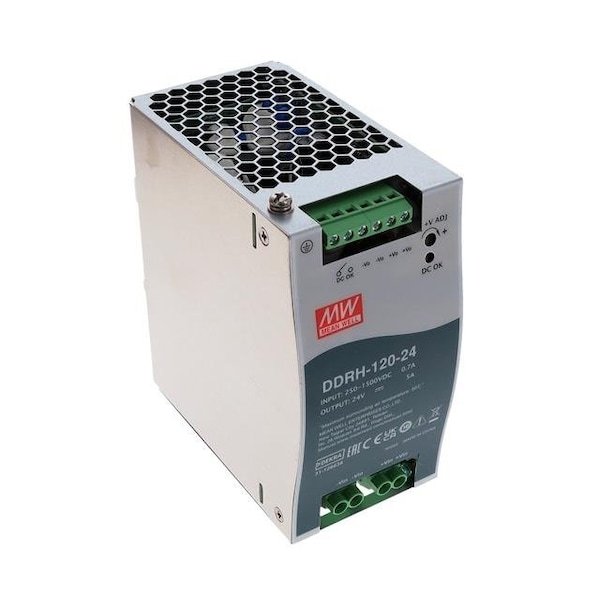 Mean Well 120W DIN Rail DC-DC Converter - DDRH-120-24