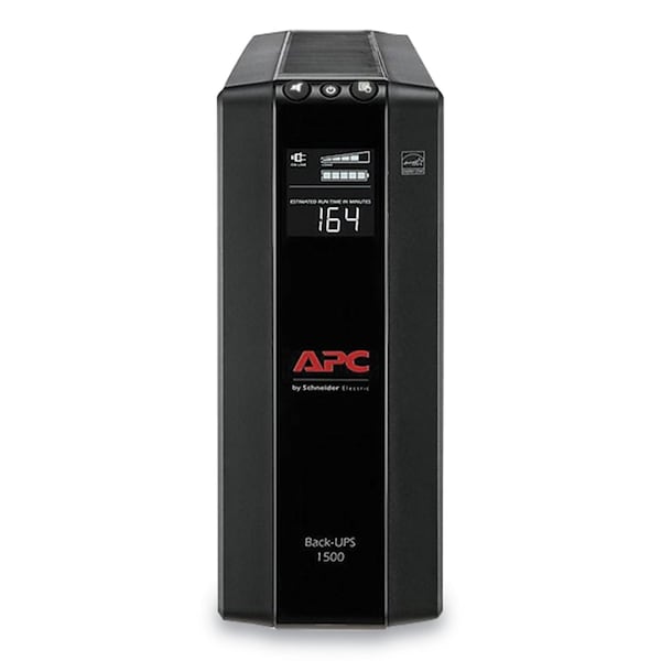 Apc Back-UPS PRO BX Series Compact Tower Battery Backup System, 10 Outlets, 1,500 VA, 789 J - BX1500M