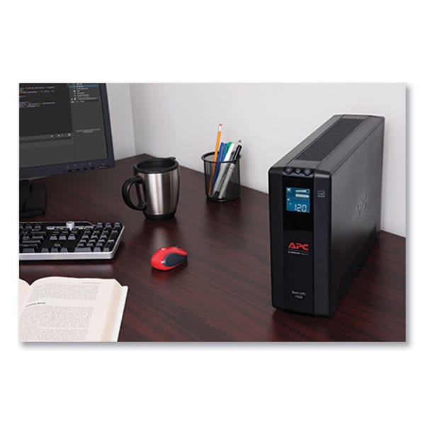 Apc Back-UPS PRO BX Series Compact Tower Battery Backup System, 10 Outlets, 1,500 VA, 789 J - BX1500M