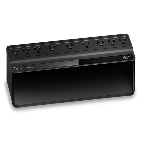 Apc BN900M Back-UPS 900 VA Battery Backup System, 9 Outlets, 900 VA, 354 J - BVN900M1