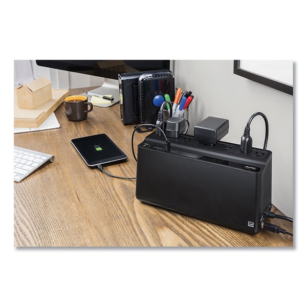 Apc BN650M1 Back-UPS 650 VA Battery Backup System, 7 Outlets, 650 VA, 490 J - BVN650M1