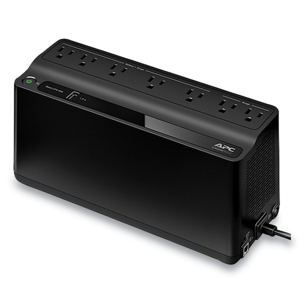 Apc BN650M1 Back-UPS 650 VA Battery Backup System, 7 Outlets, 650 VA, 490 J - BVN650M1