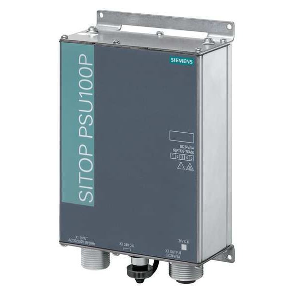 Siemens DC Power Supply, 120/230V AC, 120 W, 5 A, Wall - 6EP13337CA00