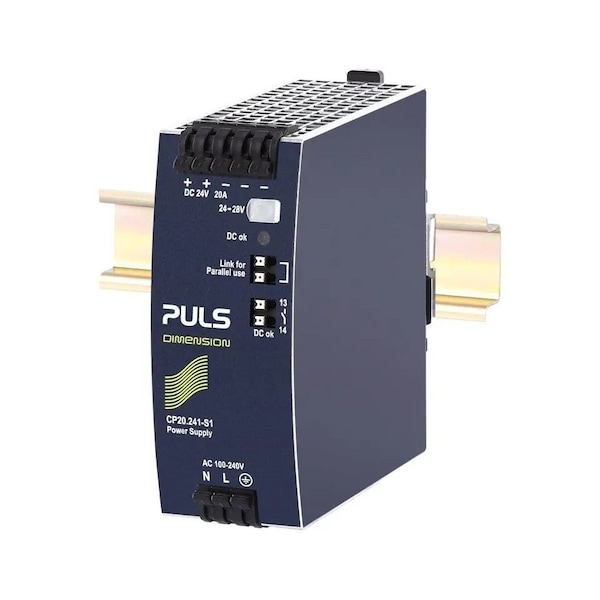 Puls DIN rail power supplies for 1-phase system, 24 V, 20 A - CP20.241-S1