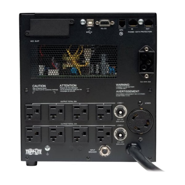 Tripp Lite UPS System, 3kVA, Online/Double Conversion, Out: 100/110/115/120/127V AC In: 100/115/120/127V AC - SU3000XLCD
