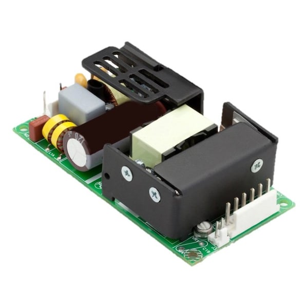 Bel Power Solutions Power Supply, 90 to 264V AC, 5.2/23.8/-12.5V DC, 60W, 8/1.5/0.5A, Chassis - ABC60-3001G