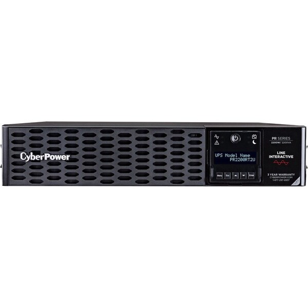 Cyberpower SINE WAVE, 2U RACK/TOWER, 8 X NEMA 5-20R, NEMA L5-30P W/10FT CORD, USB, SERIAL,  - PR2200RT2U
