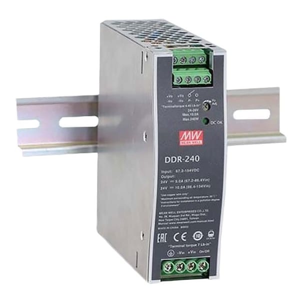 Mean Well 240W 48V 5A DIN Rail DC-DC Converter - DDR-240B-48
