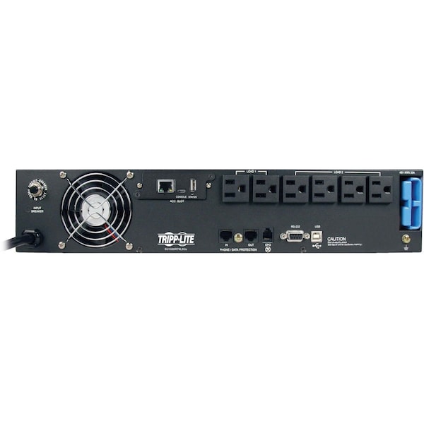 Tripp Lite Smart UPS, 1500VA, Online, Out: 120V AC In: 120V AC - SU1500RTXL2UN