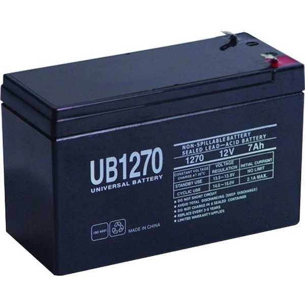 Ereplacements UPS Battery, 12V DC, 7000 mAh - UB1270-ER
