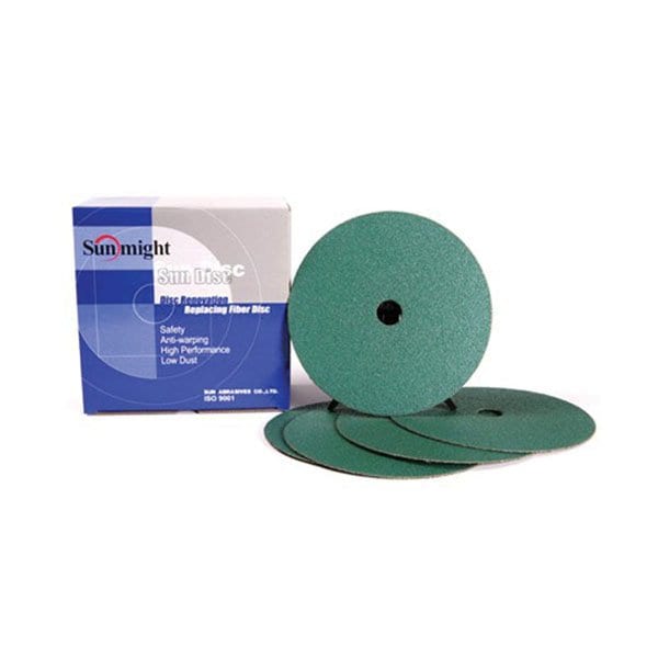 Sunmight Usa Sundisc - Disco de fibra cerámica de 7 pulgadas, grano 80, paquete de 25 unidades - 74406