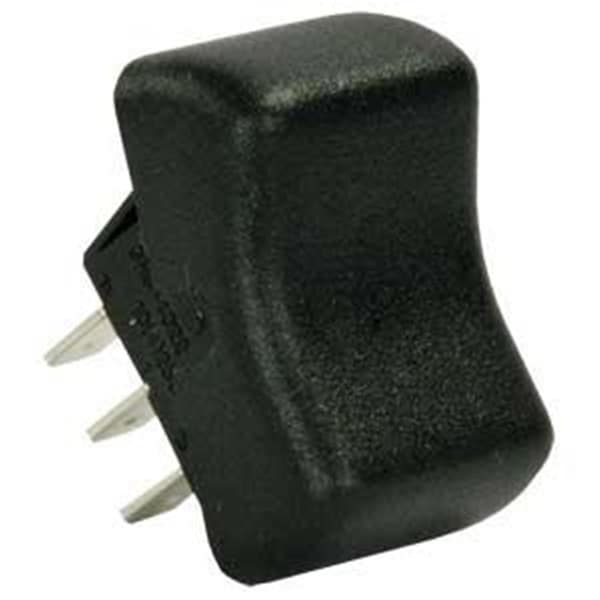 Jr Products Dc Power Dpdt On-On Switch - Black - J45-13055