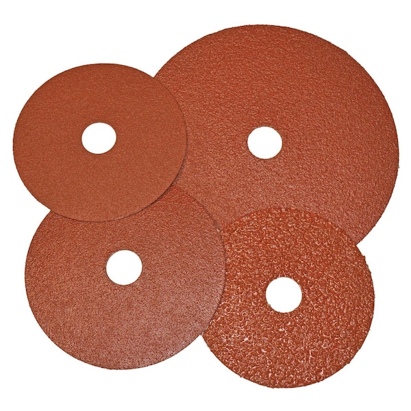 Disco de fibra de resina de óxido de aluminio Alfa 4-1/2in x 7/8 60 grit - FD61955