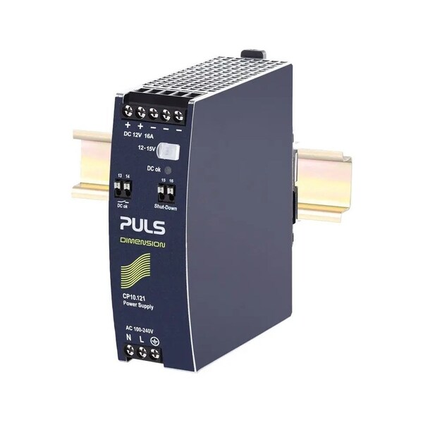 Puls DIN rail power supplies for 1-phase system, 12 V, 16 A - CP10.121