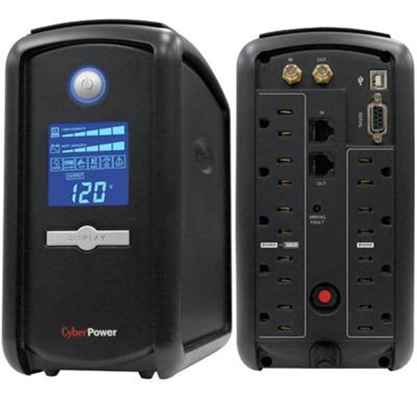 Cyberpower UPS System, 1000VA, Line Interactive, Out: 120V AC In: 120V AC - CY87609