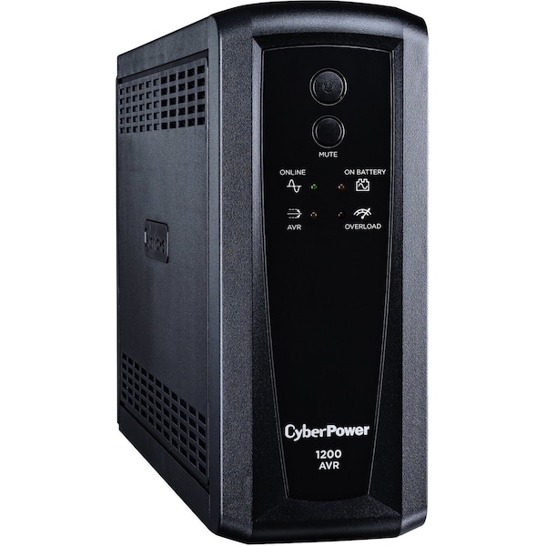 Cyberpower UPS System, 1200VA, Line Interactive, Out: 120V AC In: 120V AC - CP1200AVR