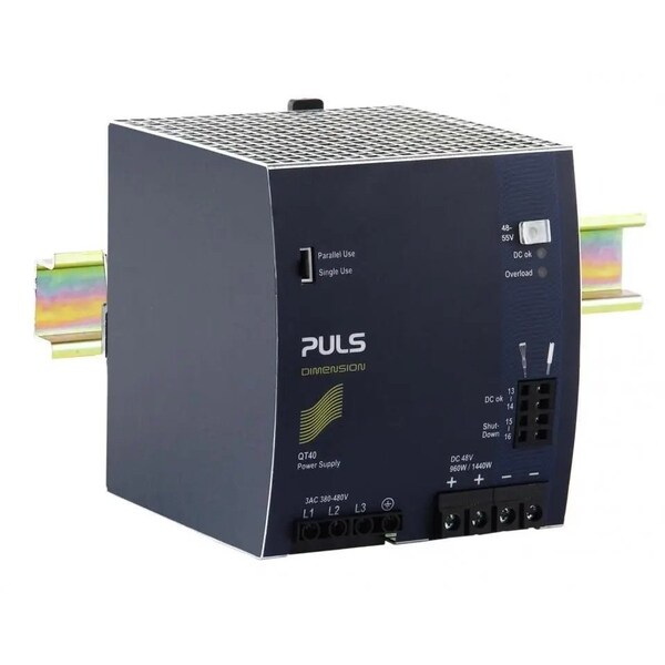 Puls DIN rail power supplies for 3-phase system, 48 V, 20 A - QT40.481