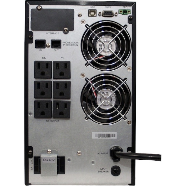 Minuteman Ups ECOMPASS SERIES: TRUE SINE WAVE, ONLINE UPS, TOWER FORMAT, 1500VA/1350W, 120V,  - EC1500LCD