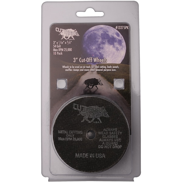 Ruedas de corte para discos, 54 granos, 1/32" de grosor, paquete de 10 - 13275PK