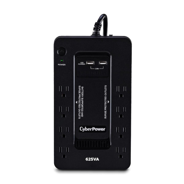 Cyberpower Standby UPS System, 625VA, Standby, Out: 120V AC In: 120V AC - CY83877
