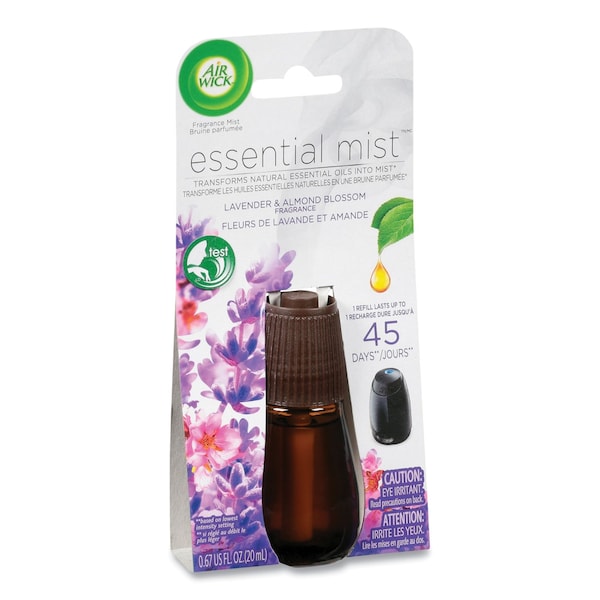 Air Wick Essential Mist Refill, Lavender and Almond Blossom, 0.67 oz Bottle - 62338-98552