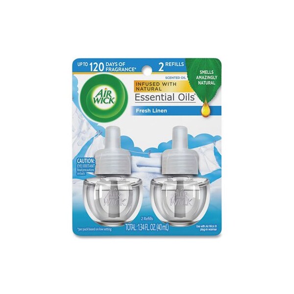 Reckitbenc Air Wick, SCENTED OIL REFILL, FRESH LINEN, 0.67 OZ, 2PK - 82291PK