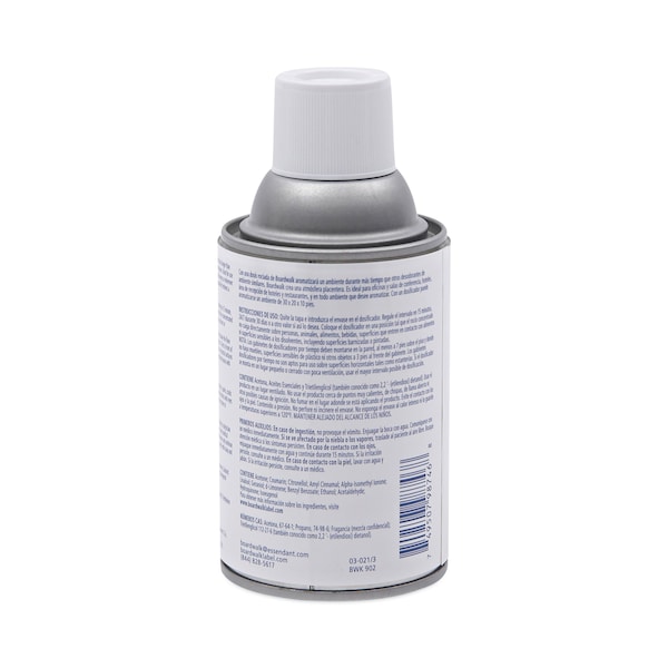 Boardwalk Metered Air Freshener Refill, Powder Mist, 5.3 oz Aerosol, PK12 - BWK902