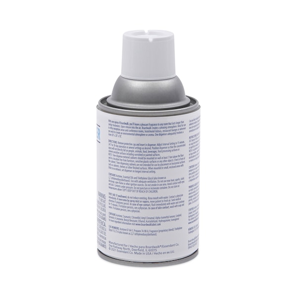 Boardwalk Metered Air Freshener Refill, Powder Mist, 5.3 oz Aerosol, PK12 - BWK902