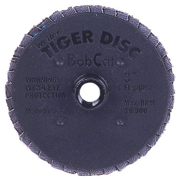 Weiler 804-50934 Disco de Láminas Abrasivas de 2 Pulgadas Bobcat Plano de Grano 60 - 804-50934