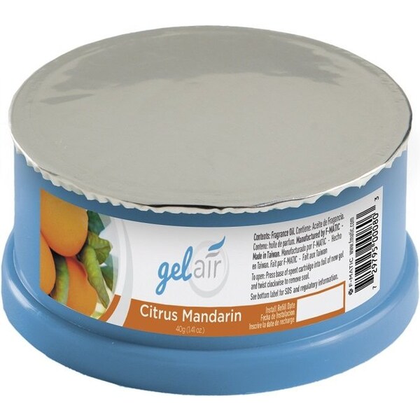 F Matic HP Citrus Mandarin Gel Air Freshener Refills, 100PK - C410