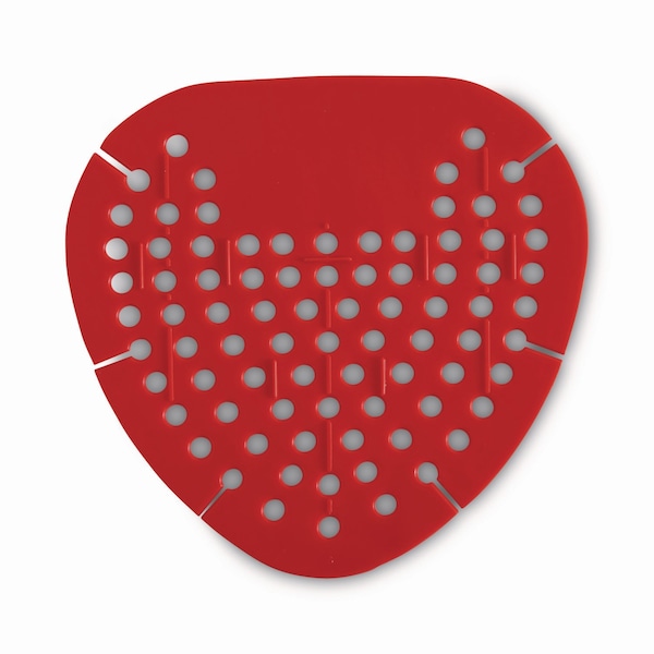Boardwalk Urinal Screen, Cherry Fragrance, Red, PK12 - BWK1001