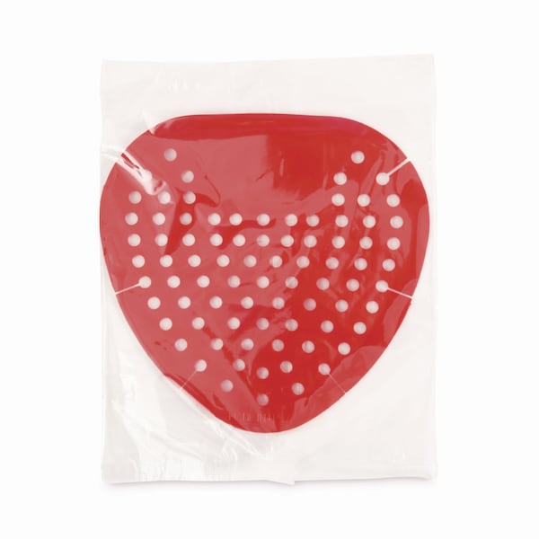 Boardwalk Urinal Screen, Cherry Fragrance, Red, PK12 - BWK1001