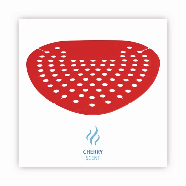 Boardwalk Urinal Screen, Cherry Fragrance, Red, PK12 - BWK1001