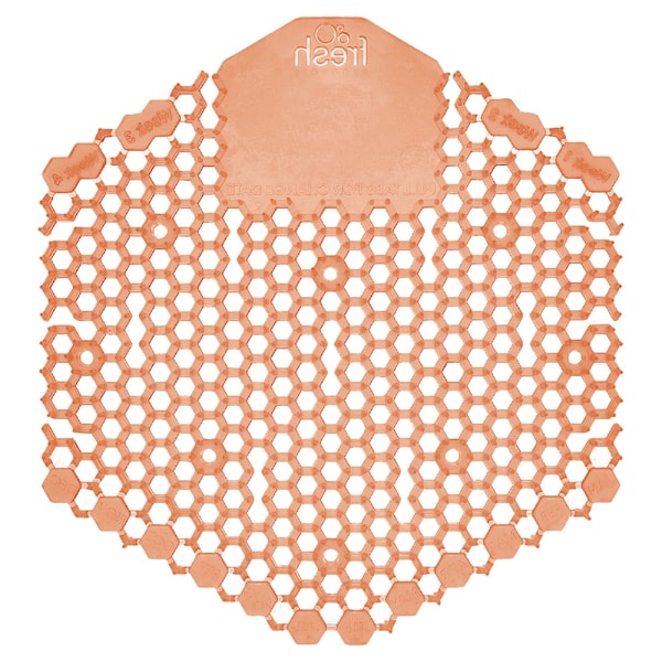 Fresh Products Wave 3D Urinal Deodorizer Screen, Mango Scent, Orange, PK10 - FRS 2WDS60 MAN