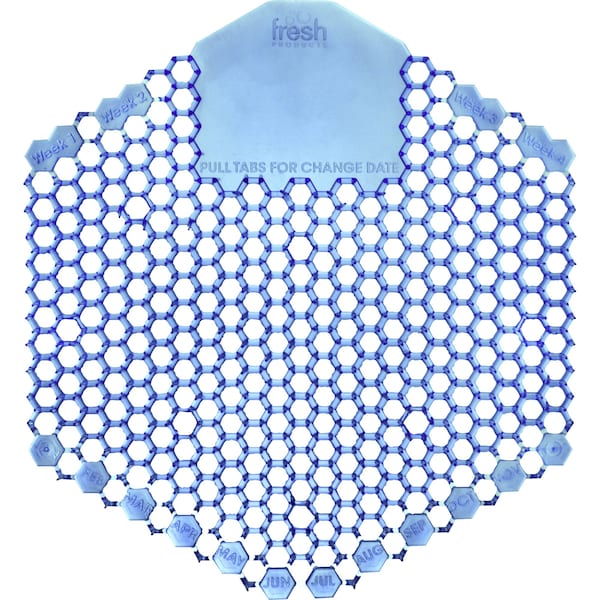 Fresh Products Urinal Screen, Cotton Blossom, 30-day, 6-1/2"x7"x2/3", BE, PK 10 - FRS3WDS60CBL