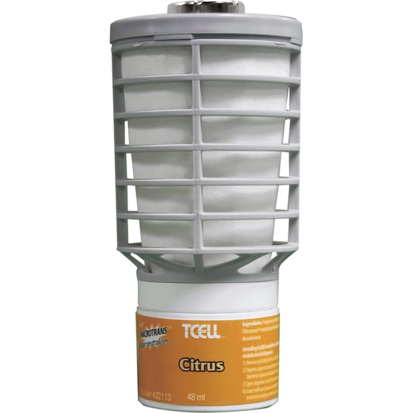 Rubbermaid Commercial Air Freshener Refill, f/T-Cell Dispenser Citrus, PK 6 - RCP402113CT