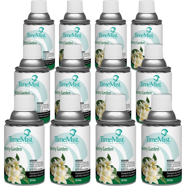 Timemist Metered Aerosol Fragrance Refill, Country Garden, PK 12 - TMS1042786CT