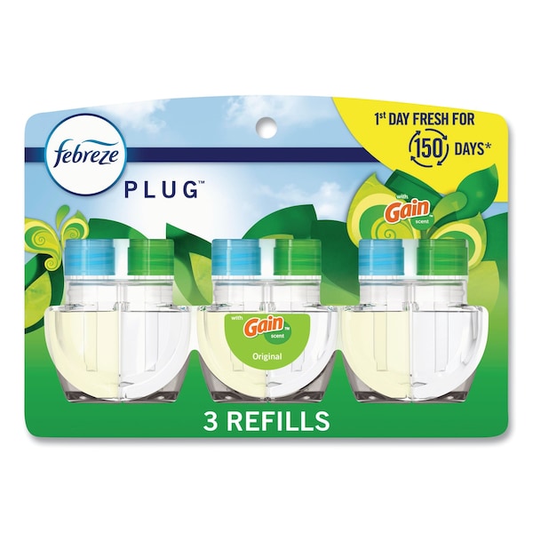 Febreze PLUG Air Freshener Refills, Gain Scent, 2.63 oz, 18PK - 80781111