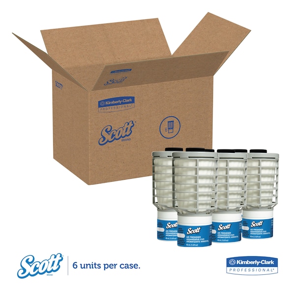 Scott Essential Continuous Air Freshener Refill, Ocean, 48 mL Cartridge, PK6 - 91072