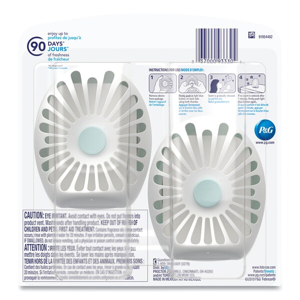 Febreze smallSPACES, Gain Original Scent, 7.5 mL Cartridge, PK2, 2PK - 93330EA