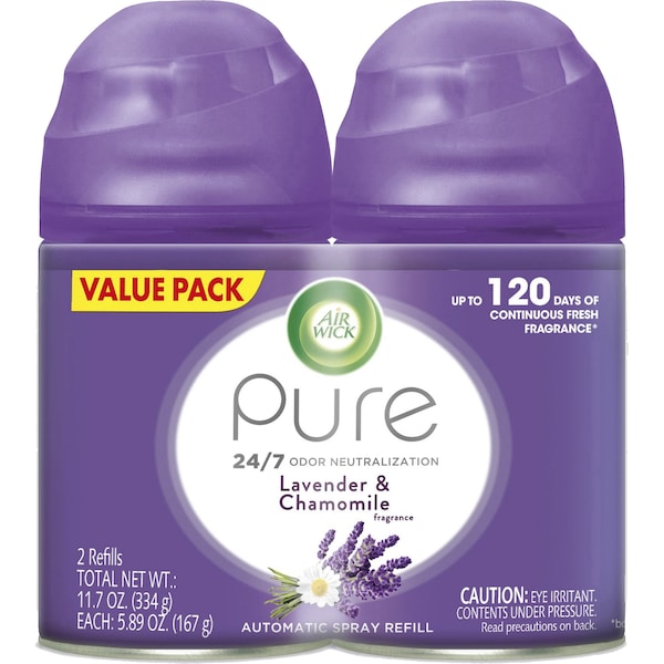 Air Wick Air Wick Refill, 6.17oz., 2/Pack, Lavender/Purple, PK 6 - RAC85595CT