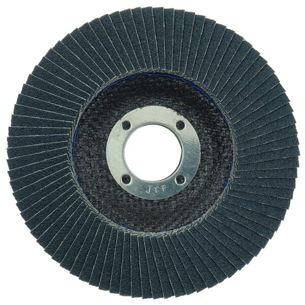 Disco de láminas abrasivas Weiler 4-1/2" Tiger Paw, plano (TY27), 80Z, 7/8" - 51110