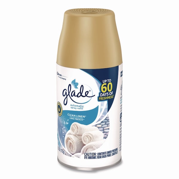 Glade Automatic Air Freshener Refill, Clean Linen, 6.2 oz Can, 3PK - 375632