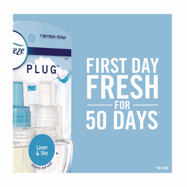 Febreze PLUG Air Freshener Refills, Downy April Fresh, 0.87 oz - 52369