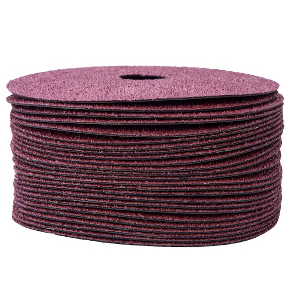 Discos de Fibra de Resina A/O de 5" de Shark Industries - 36 Granos - Paquete de 100 - 50360C